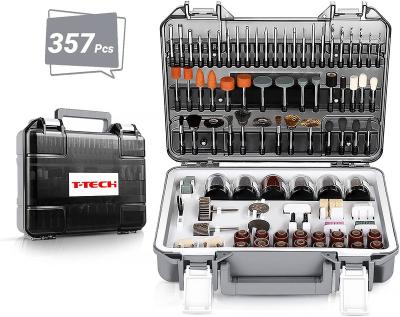 China compatible 357PCs cordless with rotary tool accessory set for easy cutting and grinding DM-70 for sale