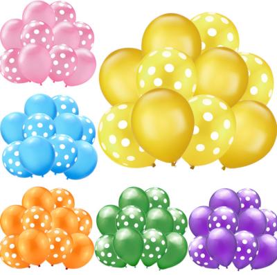 China High Quality Globos 10Pcs Party Decoration Balloons Thickened 12 Inch Dot Latex Balloon Set Baby Shower Birthday Wedding Party Polka Dot for sale