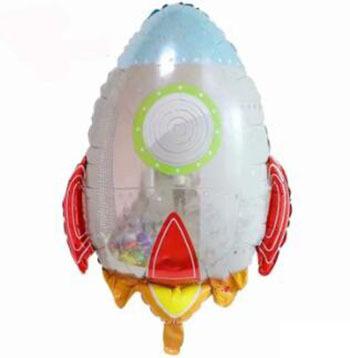 China Wholesale Recycled New Design Astronaut Rocket Space Kids Happy Birthday Foil Balloon Kids Play Globos Party Decoration Balloons for sale