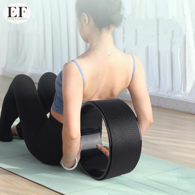 China Ever Shape Open Shoulder Beauty Back PVC Yoga Wheel ABS Folding Back Yoga Roll Back Correction Lumbar Aid Supplies Custom Size for sale