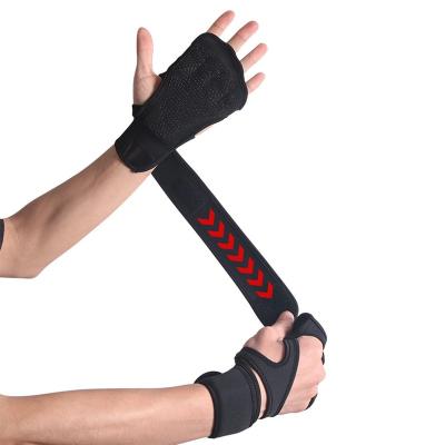 China Never Slip Fashion Wrist Wraps With Palm Support Wrist Support Brace For Men Weight Lifting Power Strength Training Wrist Protector for sale