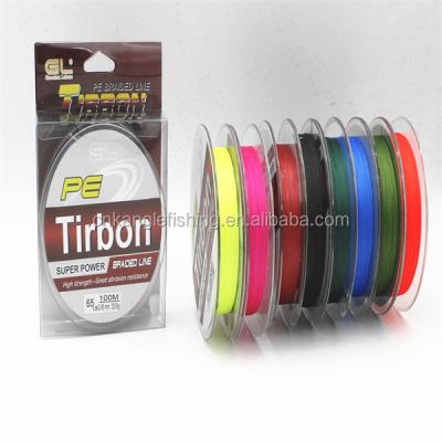 China PE 100m 4 Strand PE Braided Fishing Line Dongyang Sea Fishing Factory OEM Wholesale for sale