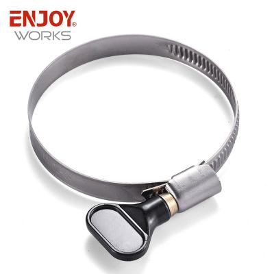 China Heavy Duty Stainless Steel Pipe Clip Stainless Steel American Kind's Hose Clamp for sale