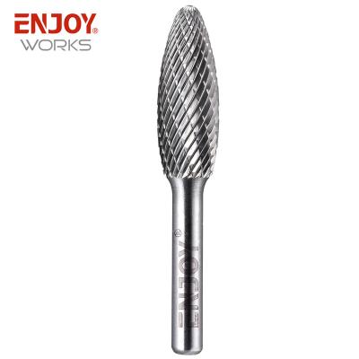 China New Tungsten Carbide YG8 Material Burr Flame Shape Rotary for sale