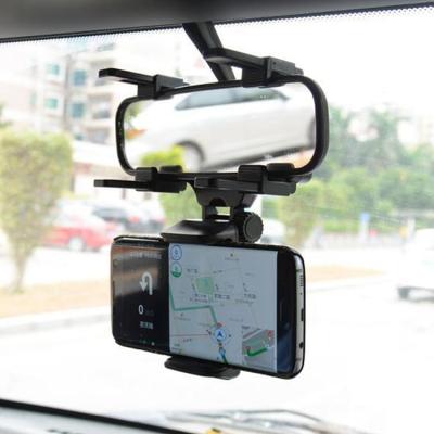 China PORTABLE Car Mount Mobile Phone Holder 360 Rotating Car Mirror Mount Holder Bracket Cradle For Phone for sale