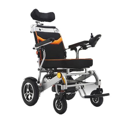 China Electric Wheelchair Auxiliary Foldable Lightweight Folding Electric Wheelchair Walking Electric Wheelchair for sale