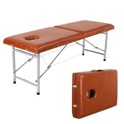 China High Quality Modern Portable Folding Massage Bed Beauty Tattoo Spa Moxibustion Bed Massage Table for sale