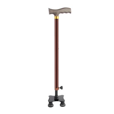 China Four or Three Legged Cane with Non-Slip Handle Walking Stick Crutches for Elderly Walking Aid 0031 for sale