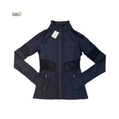 China QUICK DRY relaxation ladies girl customer design good quality zipper pocket outdoor yoga jacket for sale