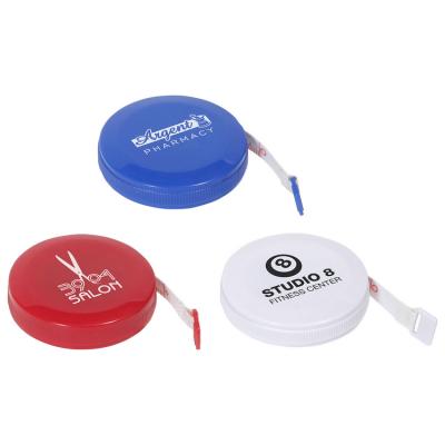 China Customized Plastic Mini Retractable Promotional Tape Measure With Logo for sale