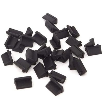 China Black Rubber Machinery USB Port Cover Dust Plug USB Port Dust Protection Cover for sale