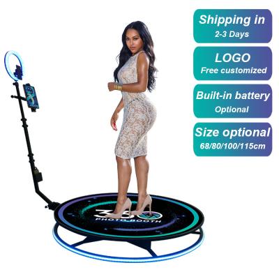 China 360 Photobooth Photo Booth Portable Custom Logo High Quality 360 Photo Booth Slow Motion 360 Photobooth With Rotate Ring Light for sale