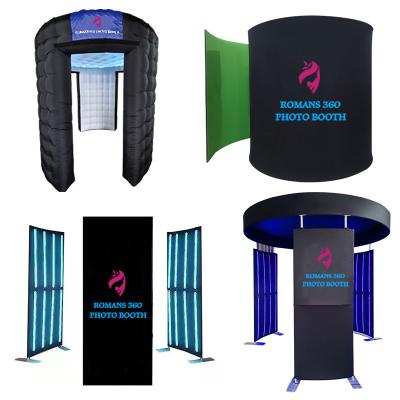 China 360 Inflatable Led Photo Booth Enclosure Party 360 Photo Booth Enclosure Activity Photo Booth Enclosure 360 ​​Photo Booth 360 Inflatable Led Backdrop for sale