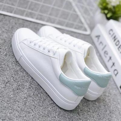 China Vulcanize white shoes wholesale fashionable simple daily sports shoes spring casual flat shoes and autumn shoe for sale