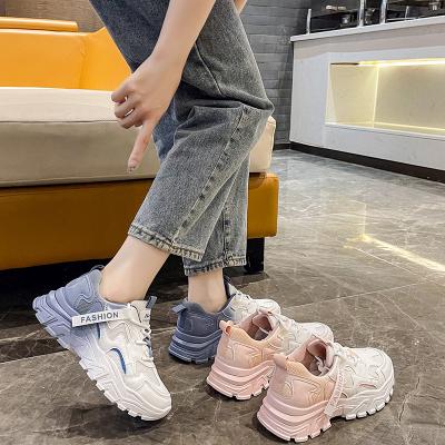 China 2020 fashion trend dad shoes women's CI tide breathable mesh platform sneakers new summer wild net shoes for sale