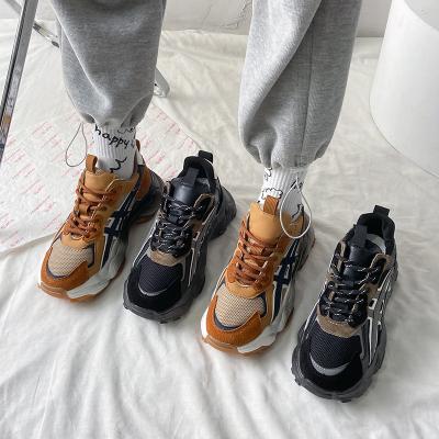 China 2022 Fashion Trend New Fashion Dad's Shoes Series Outdoor Running Women's Thick Sole Elevated Soft Sneakers Casual Classic for sale