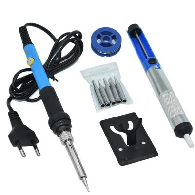 China Adjustable Temperature Iron Set 110V 220v Electric Adjustable Soldering Iron Rework And Repair Electric Pen for sale