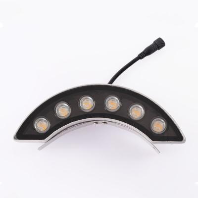 China Theme Park Waterproof LED Curved Project Flood Light Landscape Lighting Eaves Corrugated Lamp Light for sale