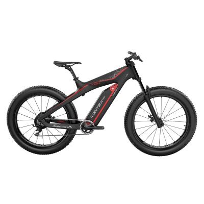 China Carbon Fiber KONTAX Ready To Board Fat Bike Ebike Electric Carbon Mountain Bikes 48v Ebike With Pedal Assist for sale