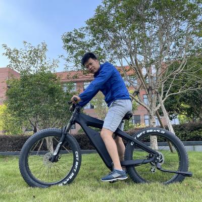 China 750/1000 Watt Bafang Motor Fat Tire Electric Bike Carbon Fiber KONTAX Carbon Fiber Moped Electric Bicycle For Adult for sale