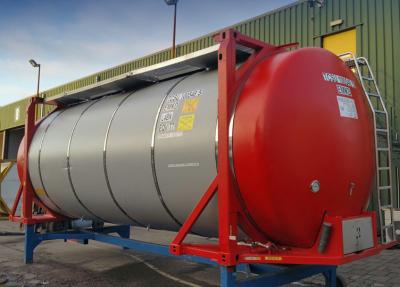 China Un T3 Fire Heating 20FT ISO Tank Container for Bitumen Transportation for sale