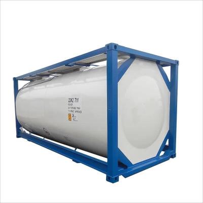 China 2000 Liters Cryogenic ISO Tank for Ammonia 20 FT Chemical ISO Tank Container for sale