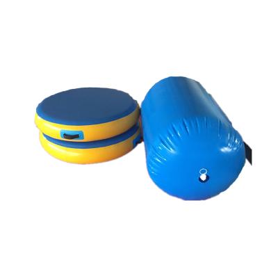 China Portable PVC Air Competition Inflatable Track Roller Gymnastic Air Barrel Mat For Training for sale