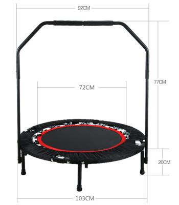 China With Protective Net Outdoor Round Gymnastics Equipment Foldable Trampoline Trampolines For Training for sale