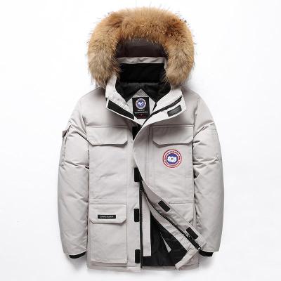 China Wholesale Baoyue Style Anti-wrinkle Parka Mens Canada Goose Down Jacket Lovers Thick Winter Outdoor Coat for sale