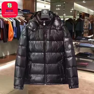 China New brand European fashion waterproof Monclor winter resort Baoyue casual warm Maya down jacket men and women hooded stripper jacket for sale