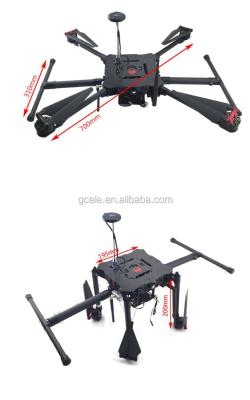 China WJD Quadcopter 700mm Foldable Umbrella Carbon Fiber Frame With Retractable Landing Gear /self-lock Thrusters QF700 for sale