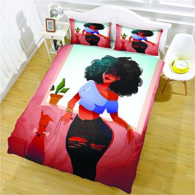 China Anti-Static All Size COCOMELON Cartoon Kids Bedding Set Coverlet Set Brand Logo Bed Sheet Sets Soft Custom Printing Duvet Cover for sale