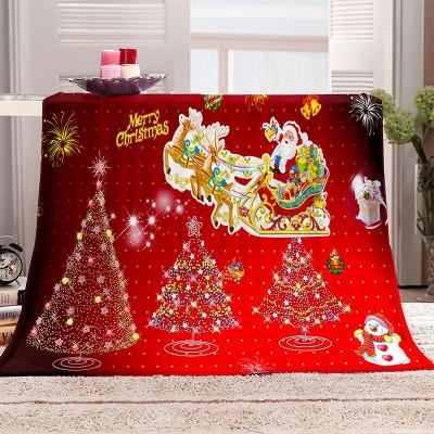 China Anti-bacteria Christmas Blankets Shear Quilted Wearable Blanket Super Soft Microfiber Fabric For Home Use for sale