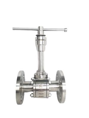 China PN25 SS Ball Valve , Flange Type Liquid Nitrogen Ball Valve for sale