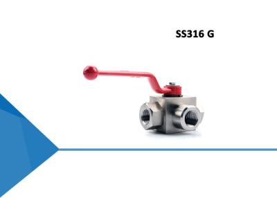 Cina Valvola a sfera idraulica di acciaio inossidabile del filo di SS316 G per olio in vendita