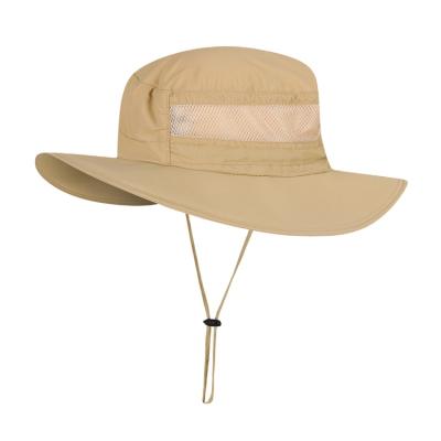 China Custom safari boonie plain sun bucket hat men's and women's embroidery outdoor fishing hunting hat for sale