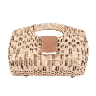 China Natural Rattan Straw Bag Eco-Friendly Straw Beach White Straw Material Eco-Friendly Straw Material Custom Hot Sell Fashion Eco-Friendly Women Handbag for Travel Shopping for sale