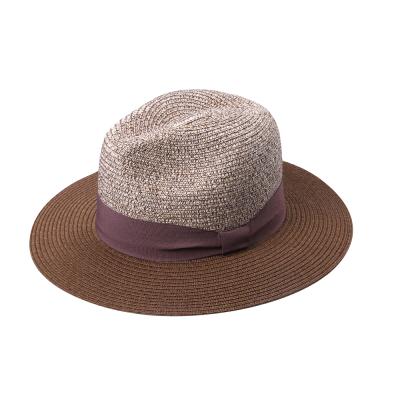 China Breathable Fedora Beach Panama Straw Hats Straw Panama Hat Spring Unisex Men Women Summer Outdoor Eco-Friendly Fashion Eco-Friendly Wholesale for sale