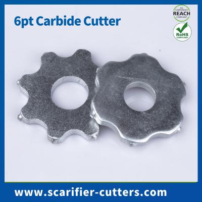 China 6 Point Scarifier Cutters Alloy Milling Cutters For Scarifying Machine Bartell CT250 Floor Scarifier/Planer for sale