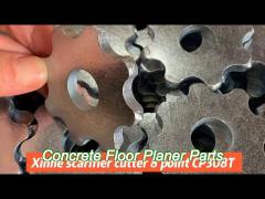 long working life 6 points carbide cutters concrete floor planers parts for 10″ self-propelled crete