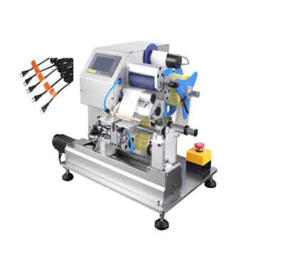 China High Speed ​​Automatic Food USB Wire Labeling Machine Cable Wire Flag Label Folding Machine for sale