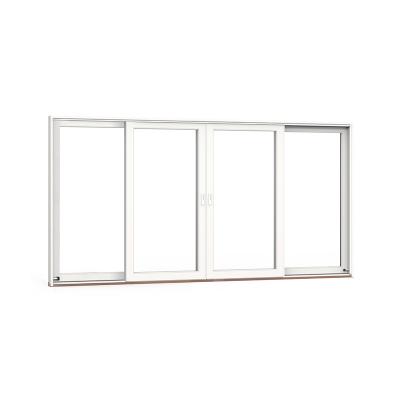 China Sliding New Product Slim Modern Triple Pane Glass Soundproof Windows Aluminum Frame Sliding Window for sale