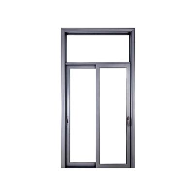 China Skyland Woodgrain Powder Coating Hurricane Impact Triple Tiles Waterproof Group Elevator And Sliding Door Glazing Aluminum Front Sliding Door for sale