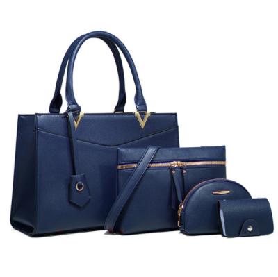 China Fashion Women's PU Leather Handbag Set Large Capacity Women's Soft Bag For Sale for sale