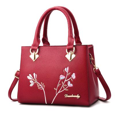 China Fashion PU Leather Handbags Fashion Bags Women's Large Capacity Bag Hand Shoulder Bags for sale