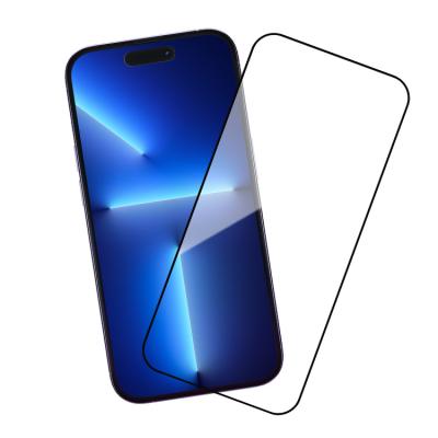 China Vacuum Plating Oleophobic Coating Eye Protection 9h Tempered Glass Waterproof 3d Anti Blue Light Screen Protectors For Iphone 14 Pro 13 12 Max for sale