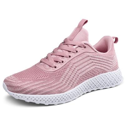 China Pink Color Casual Sneakers Ventilating Shoes Insole Comfort Foot Environment for sale