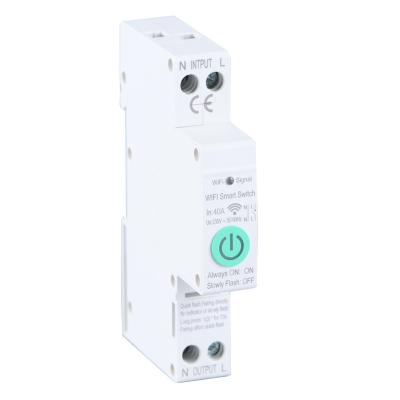 China 1P+N Tuya WiFi Smart Circuit Breaker Energy Power KWH Meter Timer Timer Timer Switch Relay RCCB Current RCBO Voltmeter for sale