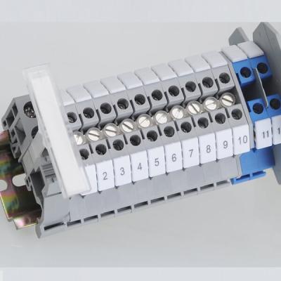 China UK2.5B UK5N UKK5 UKKB5 UDK4 Terminal Block FBI-10-6 Rail Type Terminal Block Center Connector Jumper Bar For Terminal Block for sale