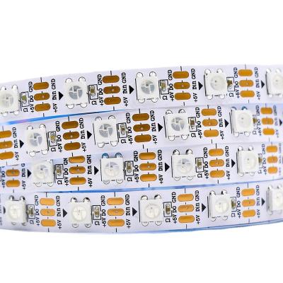 China Warehouse Smd5050 RGB Flex Strip Programmable Usability 5m Ws 2811 IC Long 10mm Wide Ip20 10/20 Pixels DC 12v/24v for sale